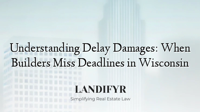 Understanding Delay Damages: When Builders Miss Deadlines in Wisconsin