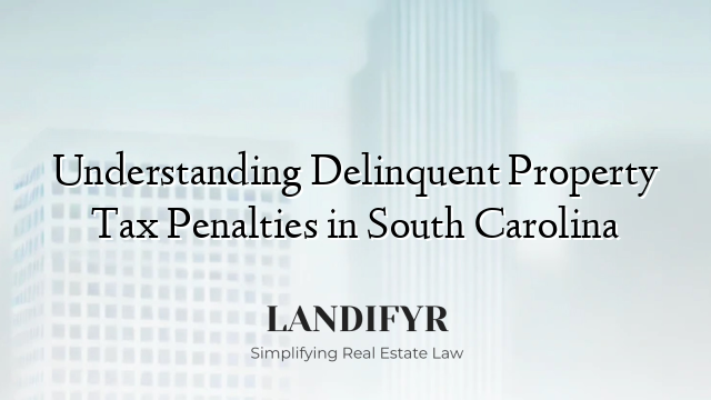 Understanding Delinquent Property Tax Penalties in South Carolina