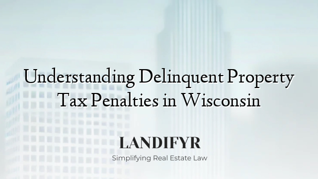 Understanding Delinquent Property Tax Penalties in Wisconsin