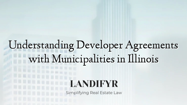 Understanding Developer Agreements with Municipalities in Illinois