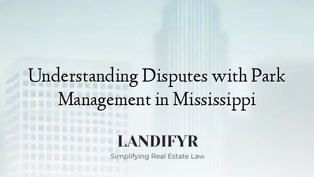 Understanding Disputes with Park Management in Mississippi