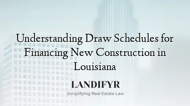 Understanding Draw Schedules for Financing New Construction in Louisiana