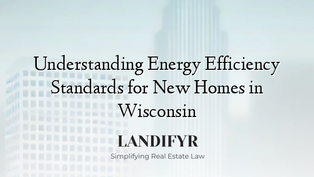 Understanding Energy Efficiency Standards for New Homes in Wisconsin