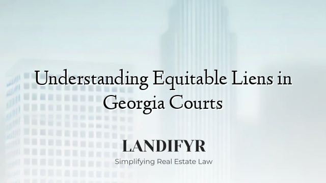 Understanding Equitable Liens in Georgia Courts