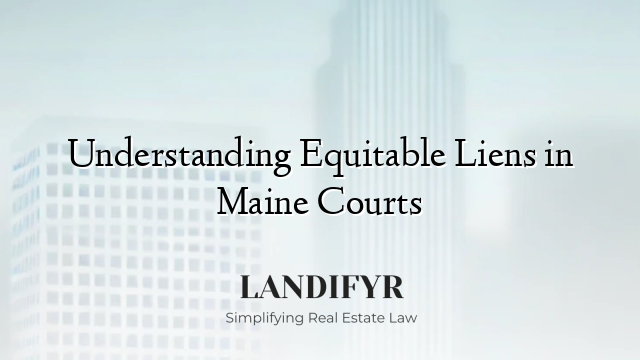 Understanding Equitable Liens in Maine Courts