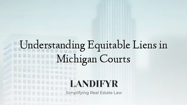 Understanding Equitable Liens in Michigan Courts