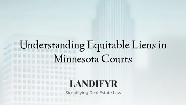 Understanding Equitable Liens in Minnesota Courts