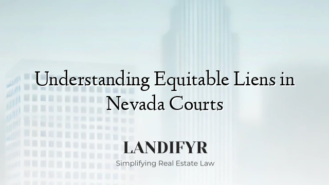 Understanding Equitable Liens in Nevada Courts