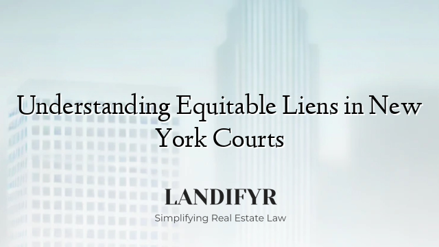 Understanding Equitable Liens in New York Courts