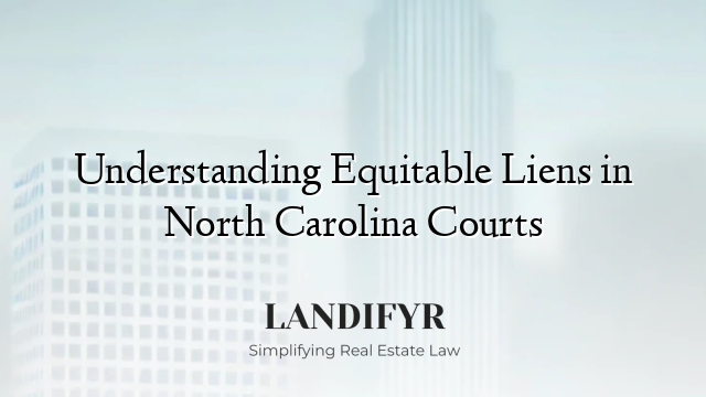 Understanding Equitable Liens in North Carolina Courts
