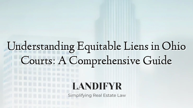 Understanding Equitable Liens in Ohio Courts: A Comprehensive Guide