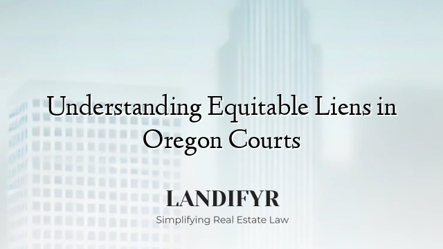 Understanding Equitable Liens in Oregon Courts