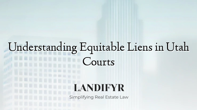Understanding Equitable Liens in Utah Courts