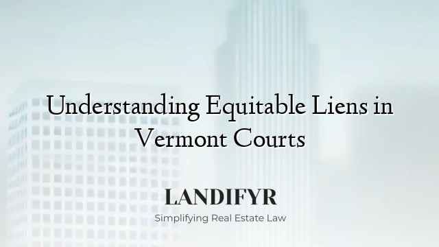Understanding Equitable Liens in Vermont Courts