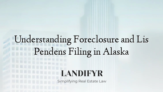 Understanding Foreclosure and Lis Pendens Filing in Alaska