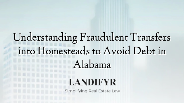Understanding Fraudulent Transfers into Homesteads to Avoid Debt in Alabama