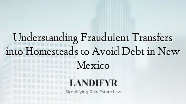 Understanding Fraudulent Transfers into Homesteads to Avoid Debt in New Mexico