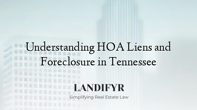 Understanding HOA Liens and Foreclosure in Tennessee