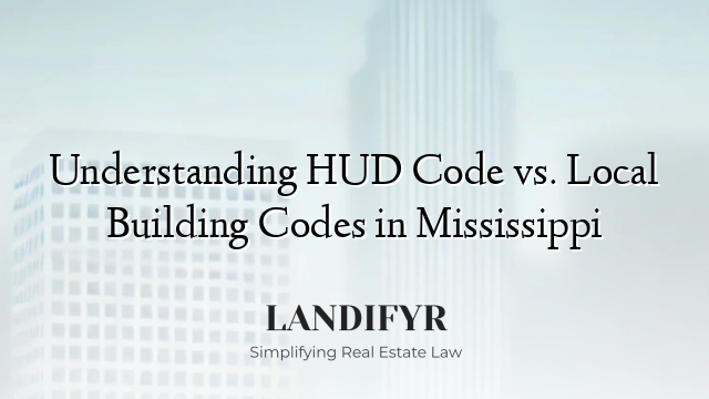 Understanding HUD Code vs. Local Building Codes in Mississippi