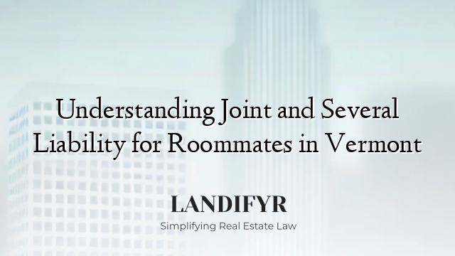 Understanding Joint and Several Liability for Roommates in Vermont