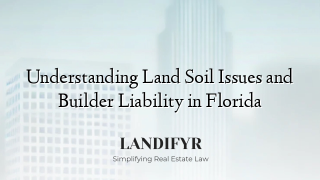 Understanding Land Soil Issues and Builder Liability in Florida