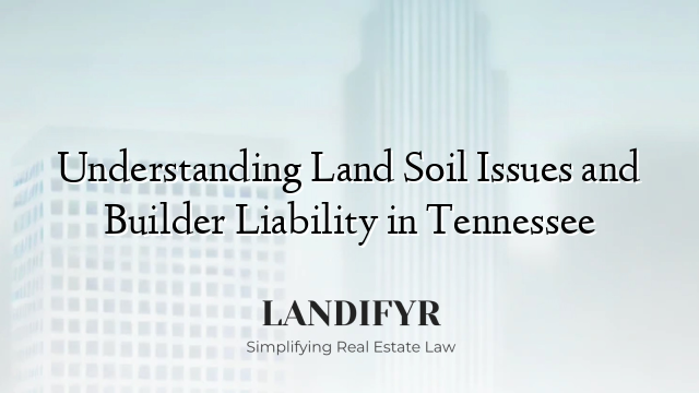 Understanding Land Soil Issues and Builder Liability in Tennessee