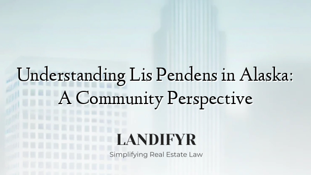 Understanding Lis Pendens in Alaska: A Community Perspective