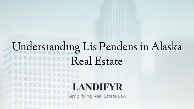 Understanding Lis Pendens in Alaska Real Estate