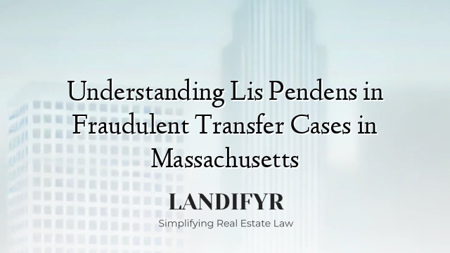 Understanding Lis Pendens in Fraudulent Transfer Cases in Massachusetts