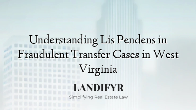 Understanding Lis Pendens in Fraudulent Transfer Cases in West Virginia