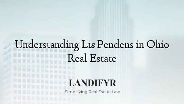 Understanding Lis Pendens in Ohio Real Estate