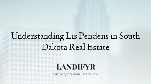 Understanding Lis Pendens in South Dakota Real Estate