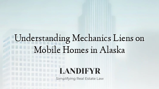Understanding Mechanics Liens on Mobile Homes in Alaska