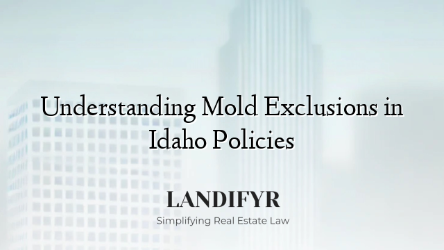 Understanding Mold Exclusions in Idaho Policies