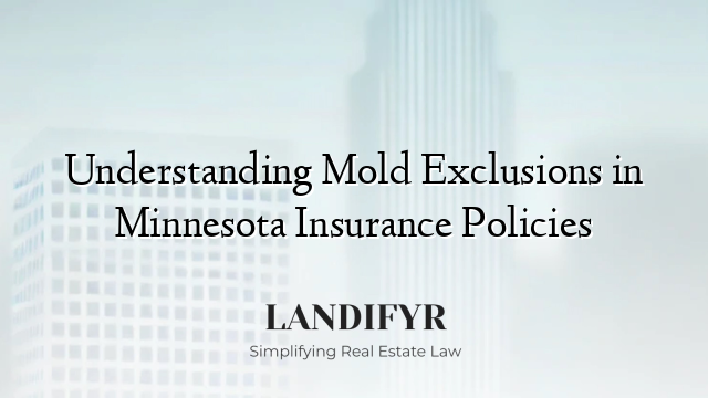 Understanding Mold Exclusions in Minnesota Insurance Policies