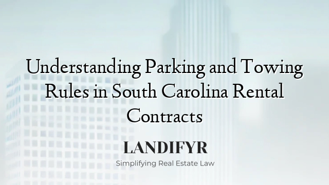 Understanding Parking and Towing Rules in South Carolina Rental Contracts