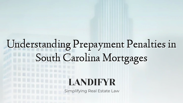 Understanding Prepayment Penalties in South Carolina Mortgages
