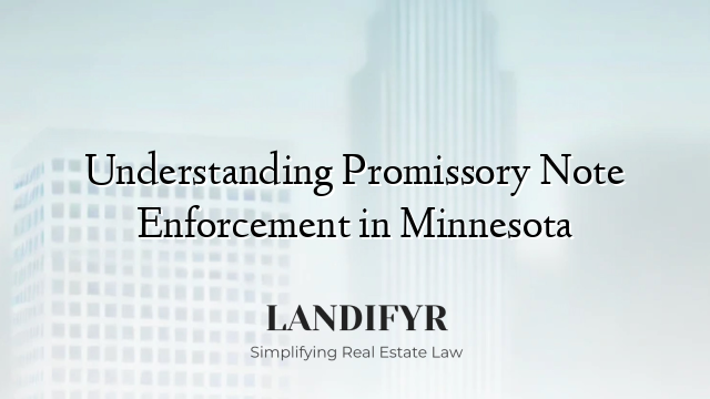 Understanding Promissory Note Enforcement in Minnesota
