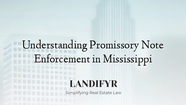Understanding Promissory Note Enforcement in Mississippi