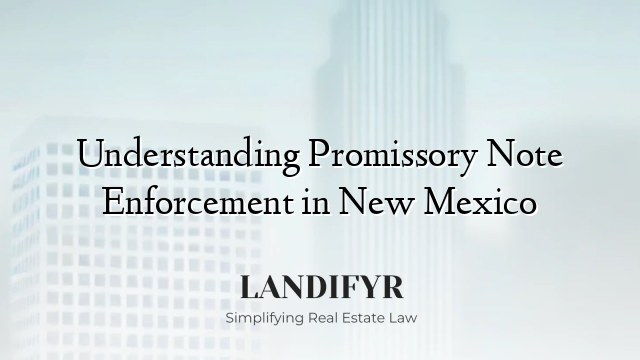 Understanding Promissory Note Enforcement in New Mexico