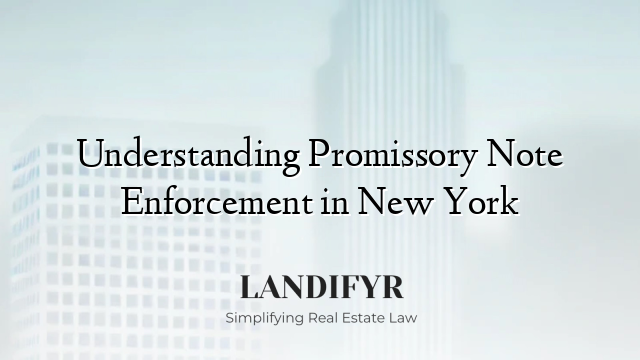 Understanding Promissory Note Enforcement in New York