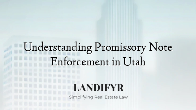 Understanding Promissory Note Enforcement in Utah