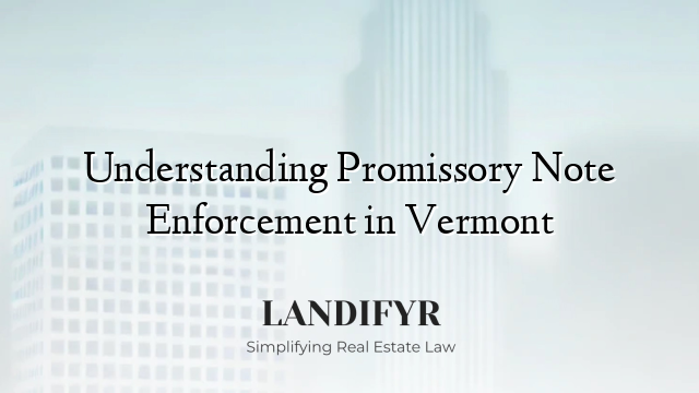 Understanding Promissory Note Enforcement in Vermont