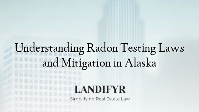 Understanding Radon Testing Laws and Mitigation in Alaska