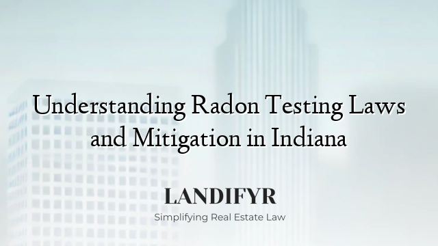 Understanding Radon Testing Laws and Mitigation in Indiana