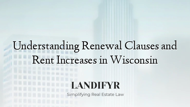 Understanding Renewal Clauses and Rent Increases in Wisconsin