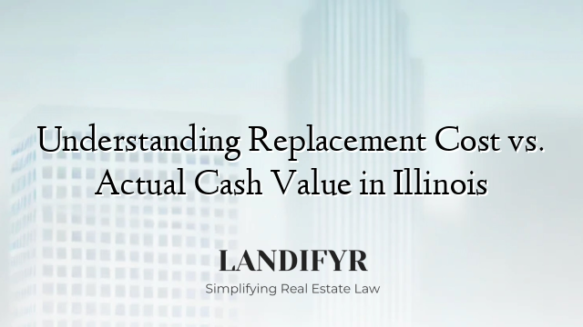 Understanding Replacement Cost vs. Actual Cash Value in Illinois