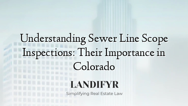 Understanding Sewer Line Scope Inspections: Their Importance in Colorado