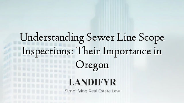Understanding Sewer Line Scope Inspections: Their Importance in Oregon