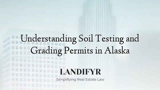 Understanding Soil Testing and Grading Permits in Alaska